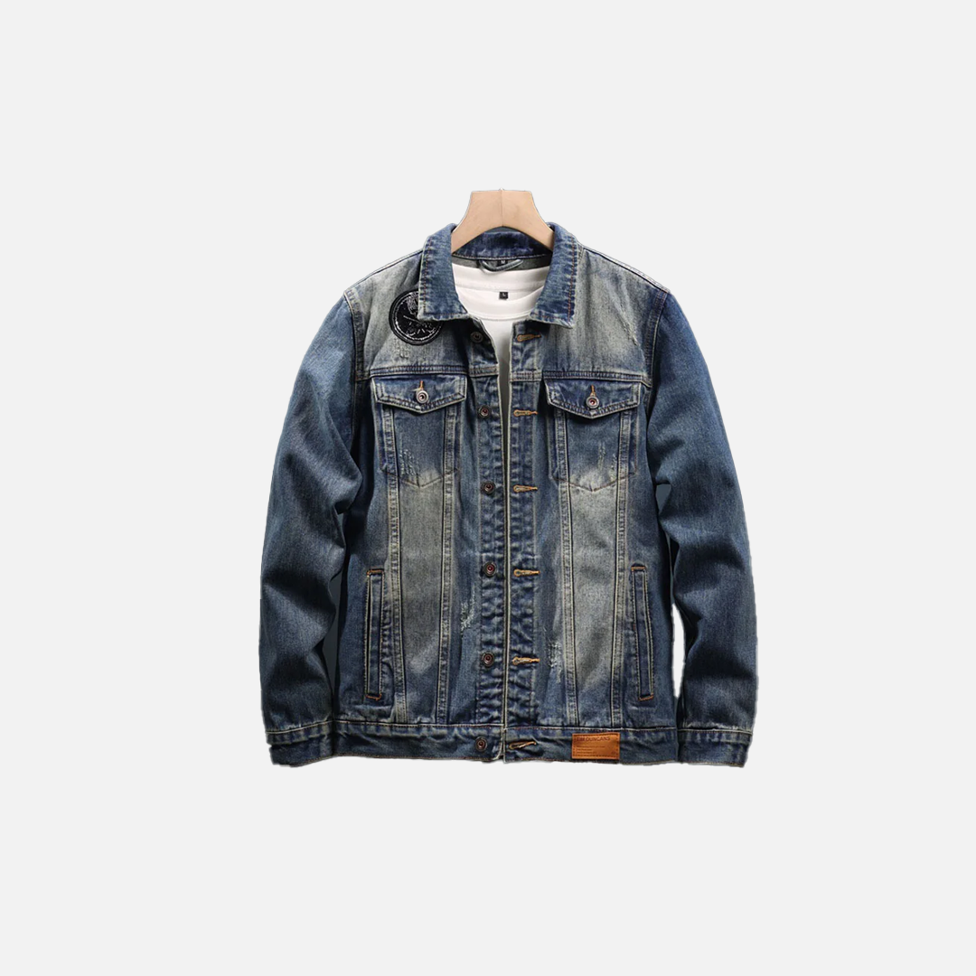 Durable Y2K Oversized Heavy-Duty Cowboy Denim Jacket - Luxuryurbanwear