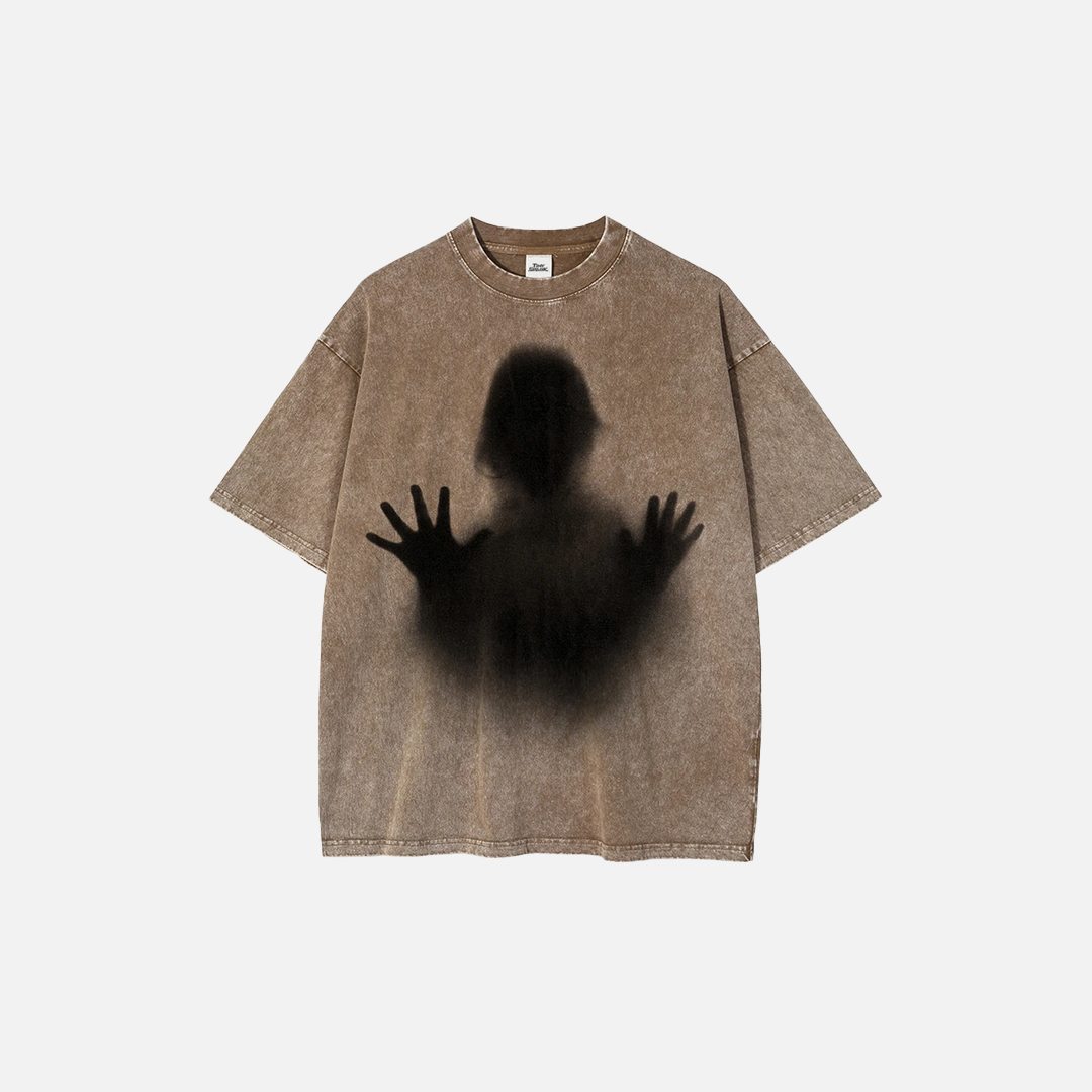 Elevated Washed Retro Graphic 3D Printed T-Shirt - Luxuryurbanwear