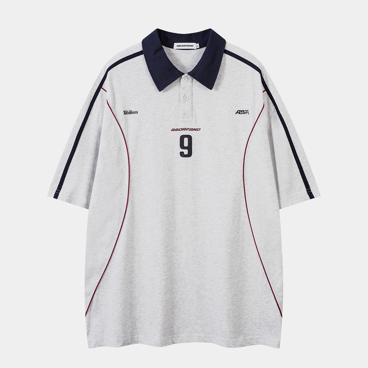 NO.9 | Sporty Polo Soccer Jersey - Luxuryurbanwear