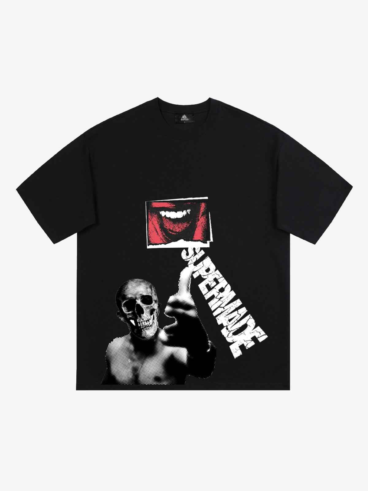 Skull Graphic Gothic Print T-Shirt