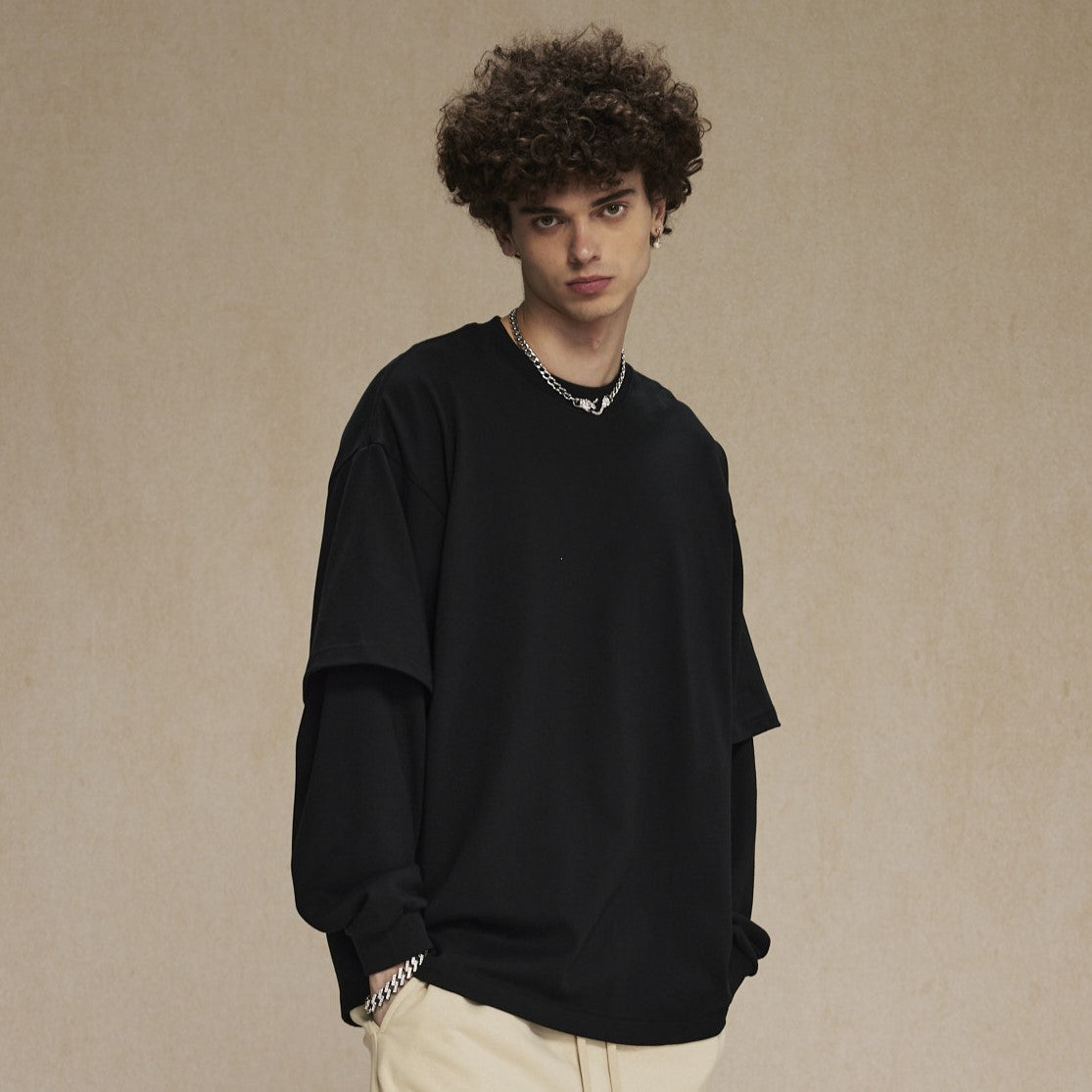 Layered Sleeve Design | Long Sleeve T-Shirt - Luxuryurbanwear