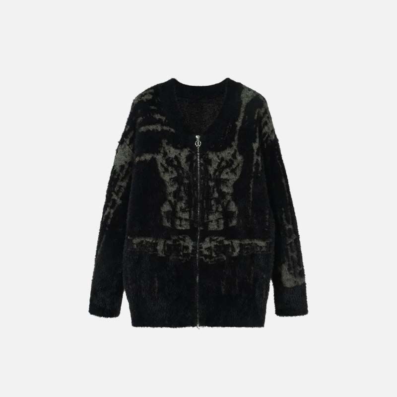 Y2K Casual Layers Black Knitted Sweater - Luxuryurbanwear