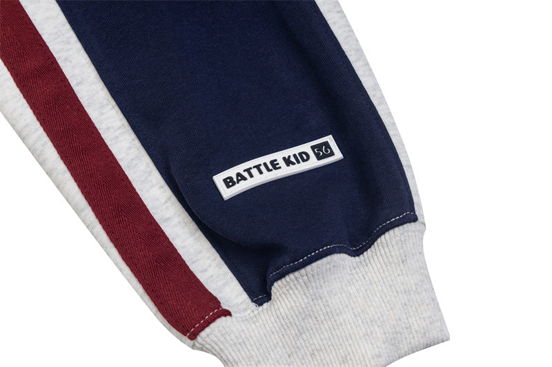 Racing Stripe Block | Athletic Hoodie - Luxuryurbanwear