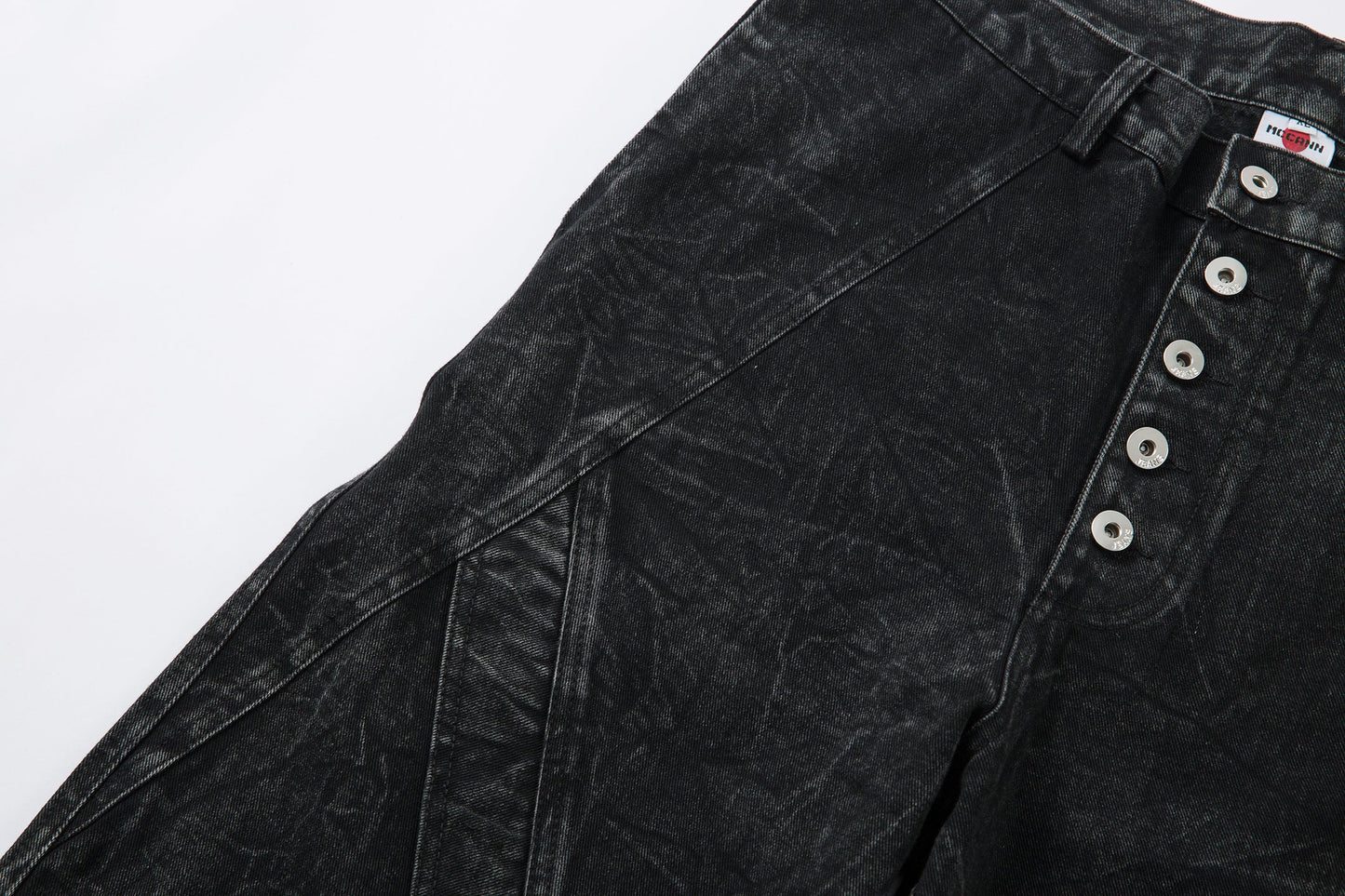 Crinkle Washed Structure | Baggy Jeans - Luxuryurbanwear