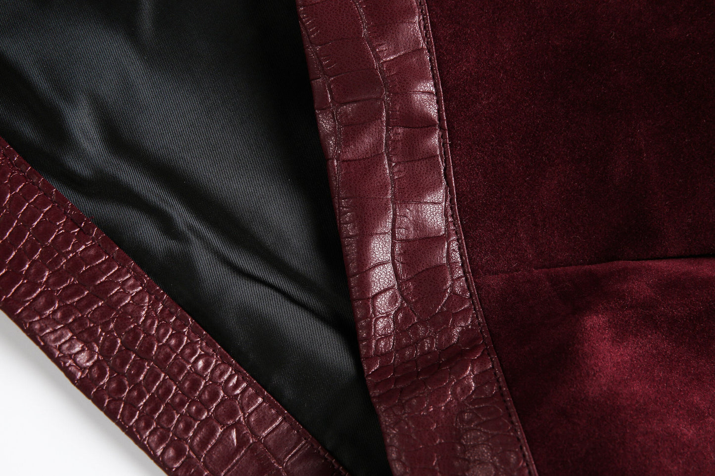 Studded Suede Croc | Motorcycle Jacket - Luxuryurbanwear