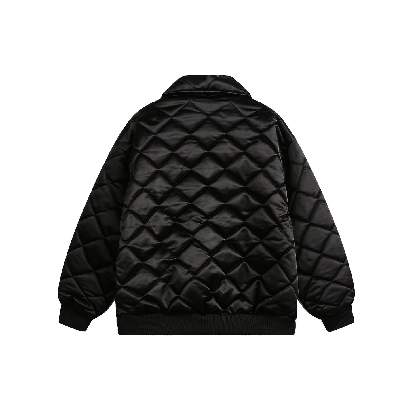 Pearl Lettered | Quilted Padded Jacket - Luxuryurbanwear