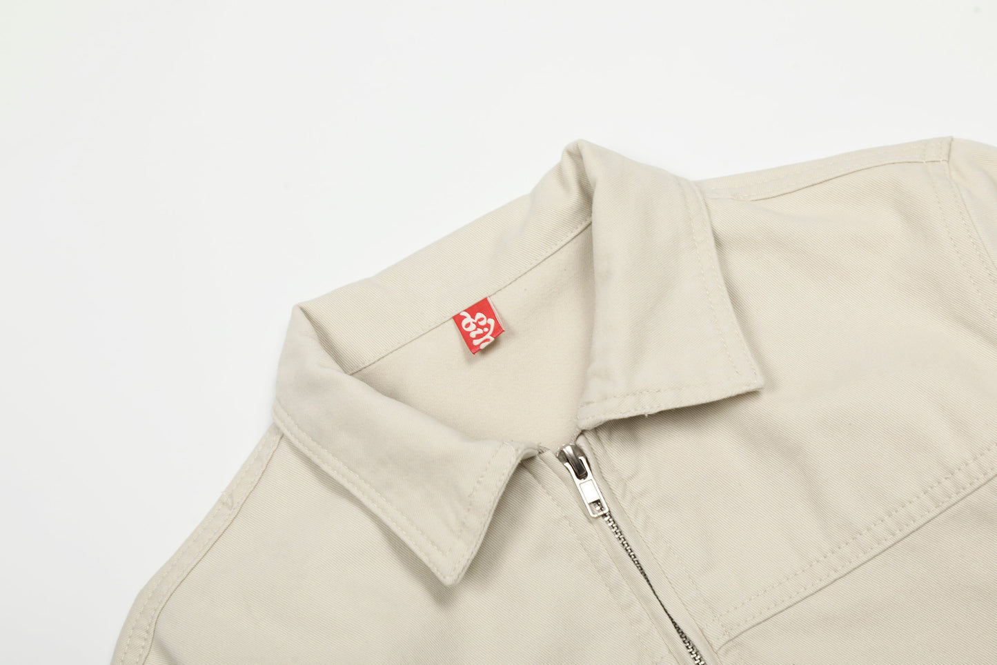 Steel Fade | Minimalist Zip-Up Denim Jacket - Luxuryurbanwear