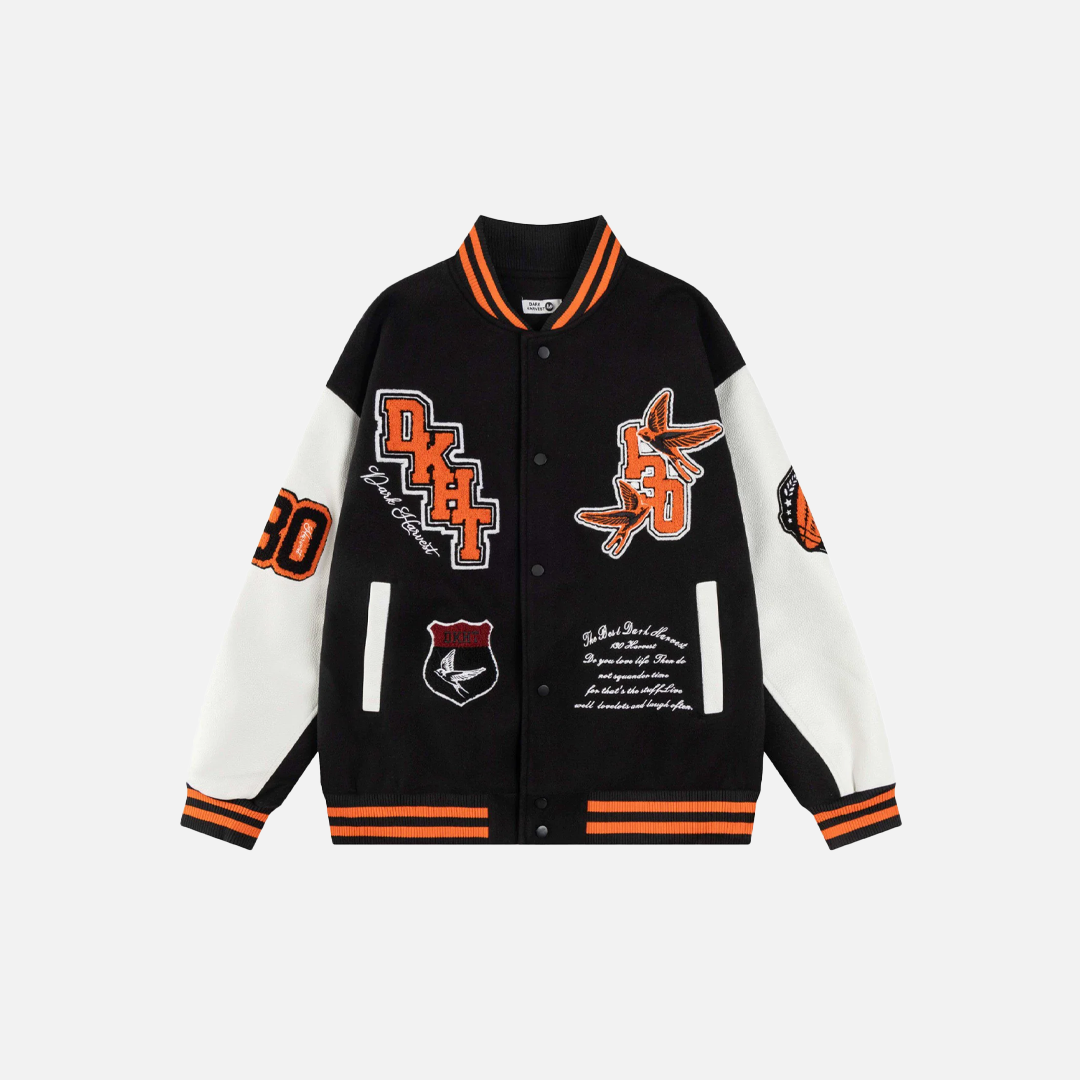 Men Essential Patchwork Baseball Varsity Jacket - Luxuryurbanwear