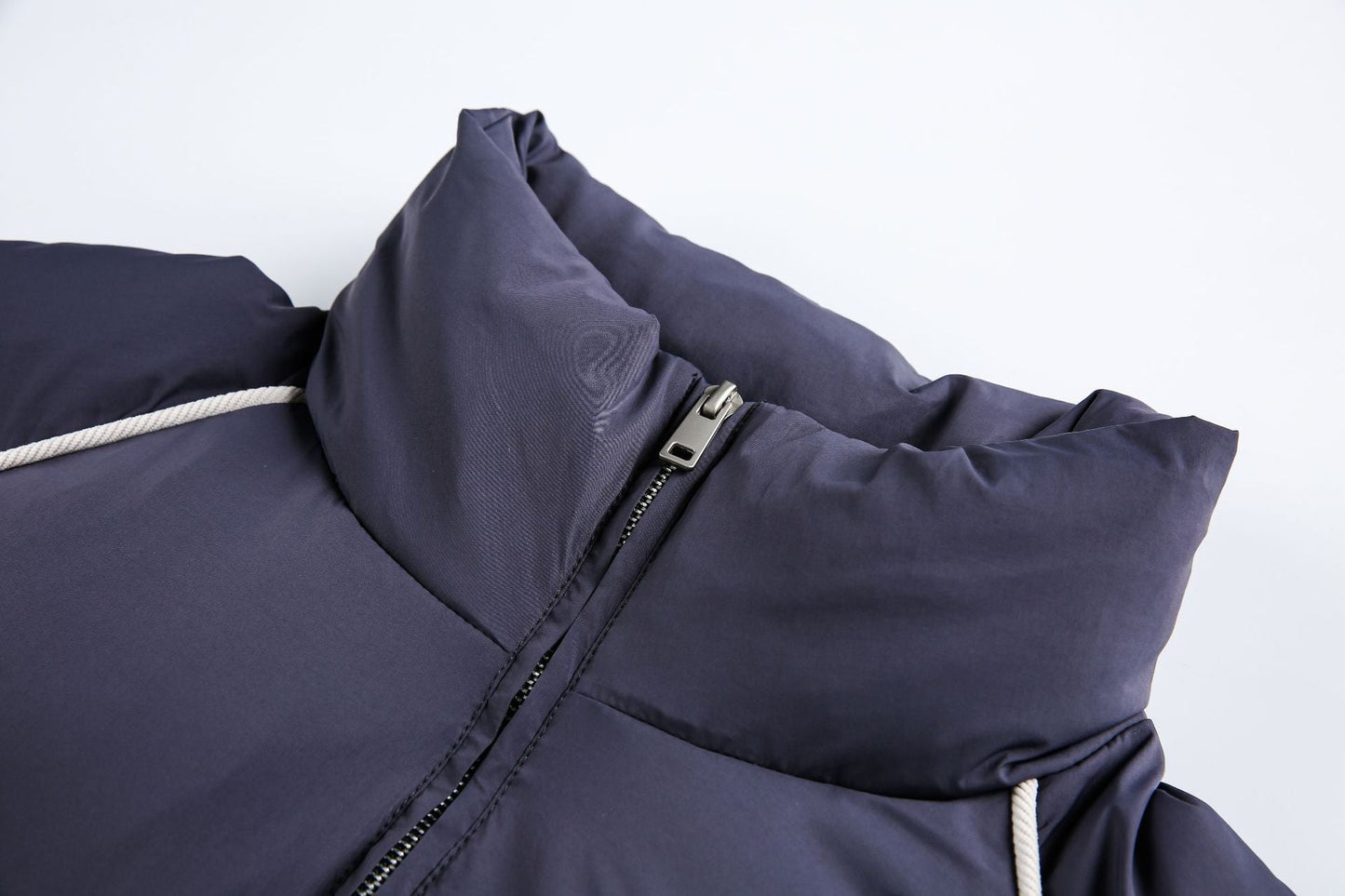Panel Stitching | Stand Collar Coat - Luxuryurbanwear