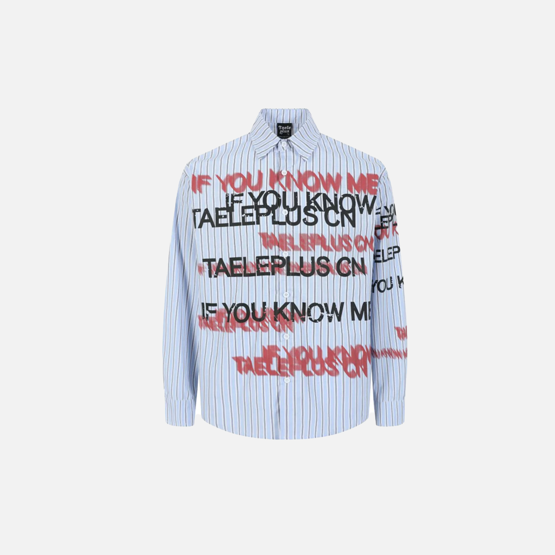 Autumn Striped Loose Button-Up Long Sleeve Shirt - Luxuryurbanwear