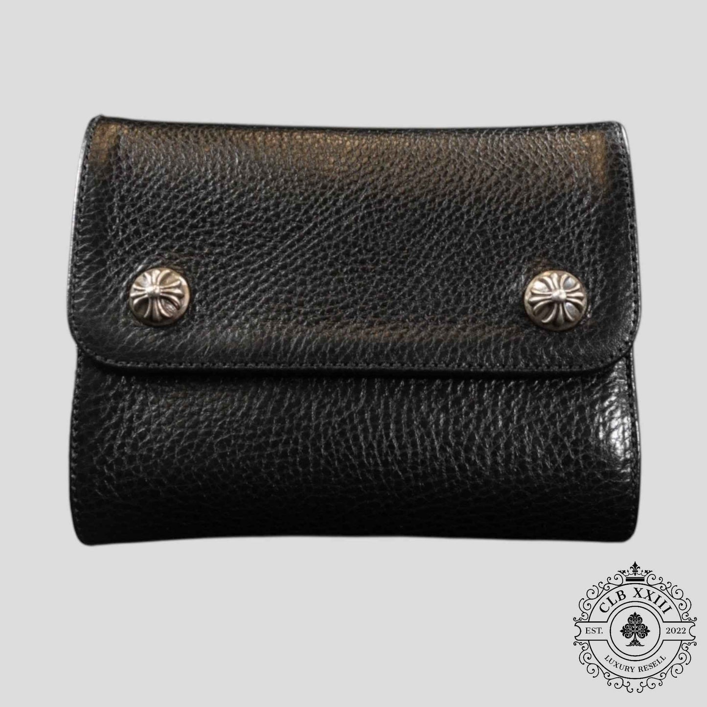 Chrome Hearts Short Wave Wallet in Black