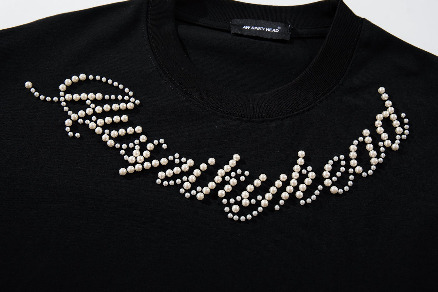 Pearl Letter | Long Sleeve T-Shirt - Luxuryurbanwear