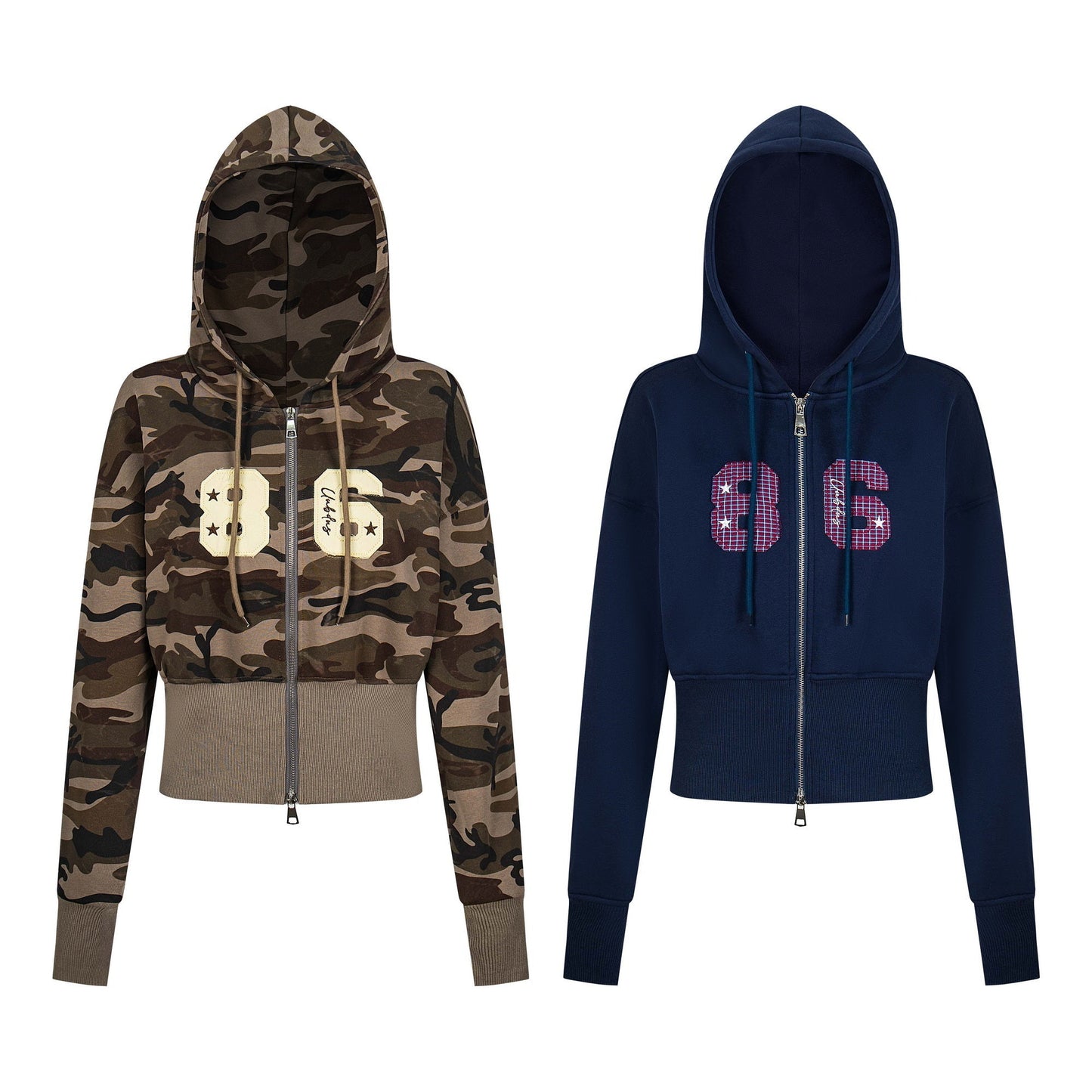 86 Zip Hoodie – Sporty Cropped Fit - Luxuryurbanwear