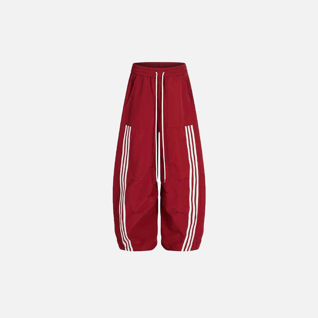 Striped Athletic Jogger Pants & Windbreaker Jacket - Luxuryurbanwear