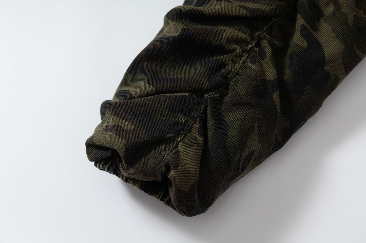 Camo Distressed | Metal Button Coat - Luxuryurbanwear