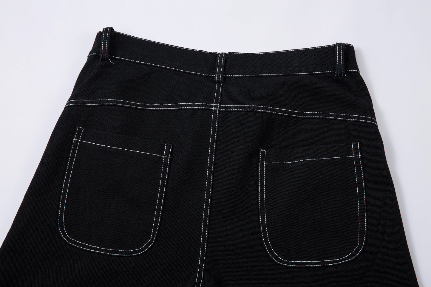 Embroidered Flame | Baggy Jeans