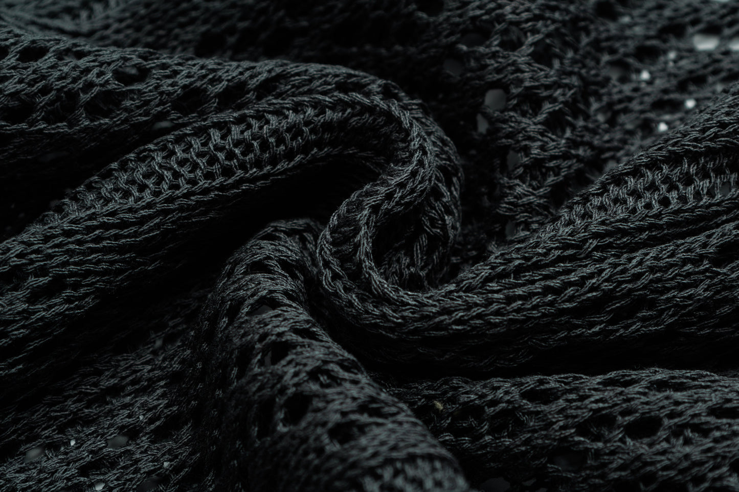 Crochet Mesh | Knit Zip Up Hoodie - Luxuryurbanwear