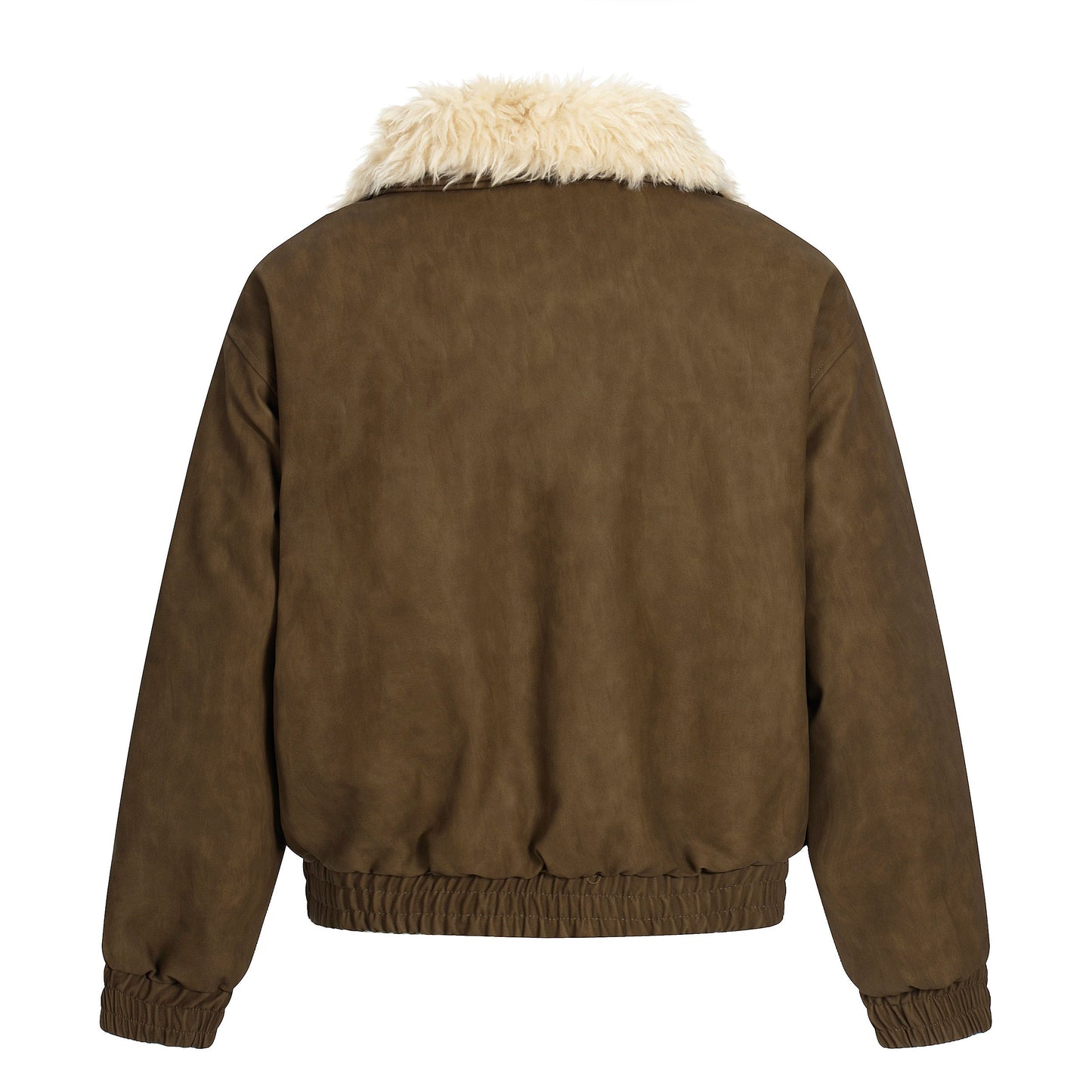 Vintage Pocket | Padded Suede Jacket - Luxuryurbanwear