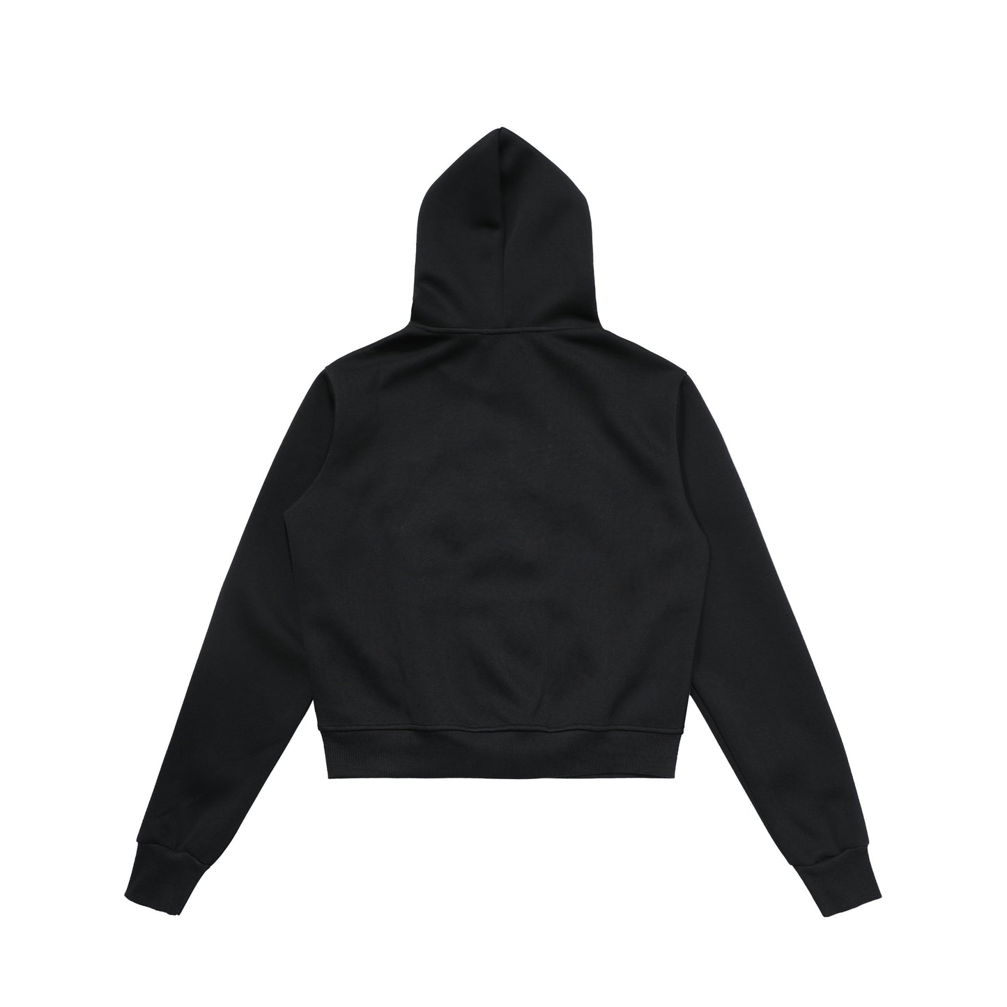 Merry Charm | Cropped Hoodie with Bow Print - Luxuryurbanwear