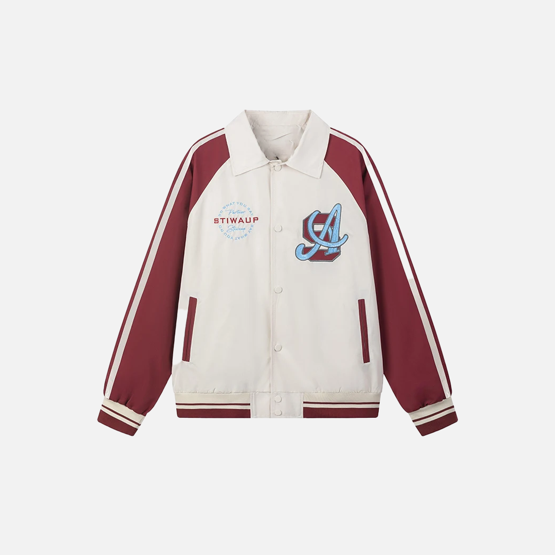 Chic Lightweight Couples Varsity Bomber Jacket - Luxuryurbanwear