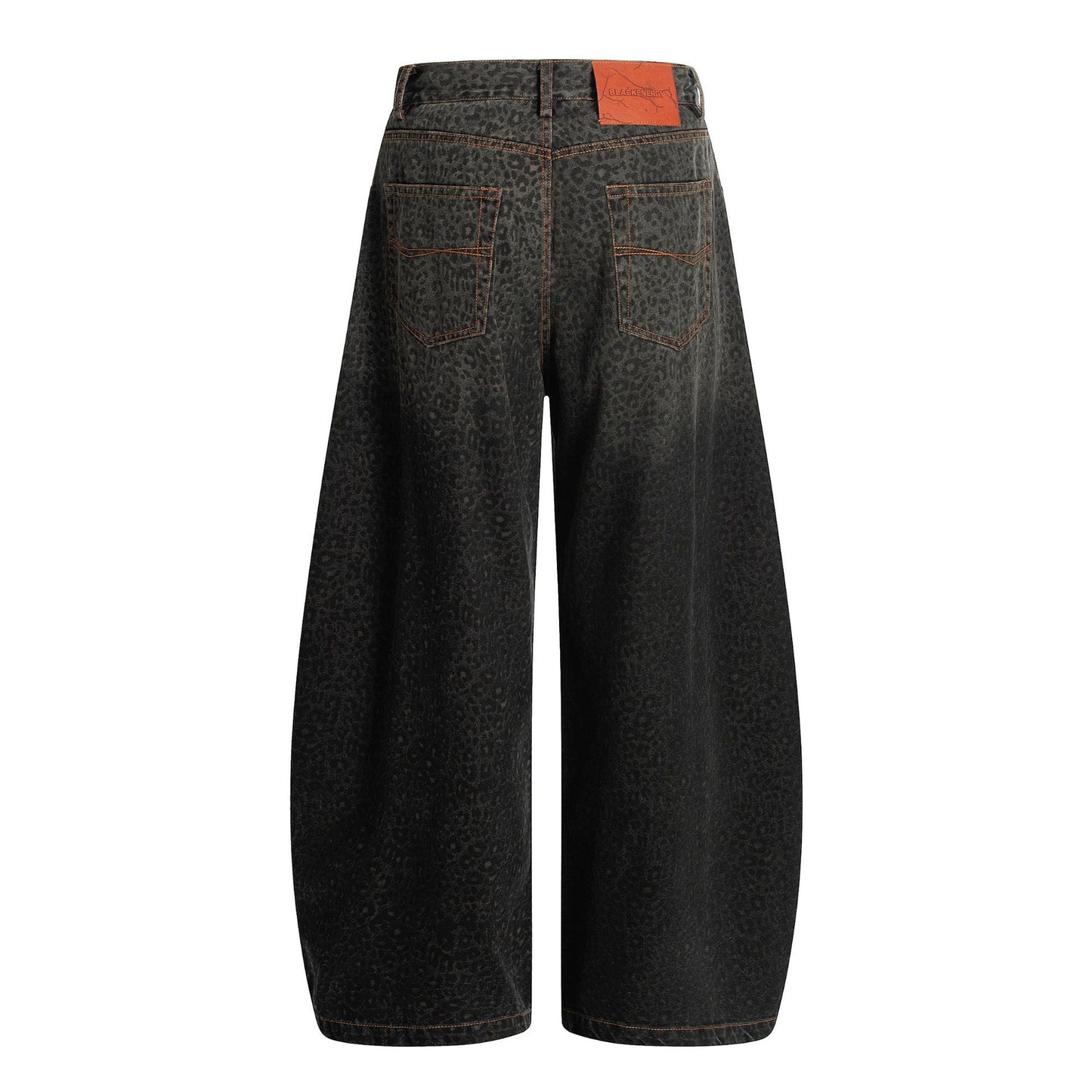 Leopard Print | Denim Street Barrel Jeans - Luxuryurbanwear