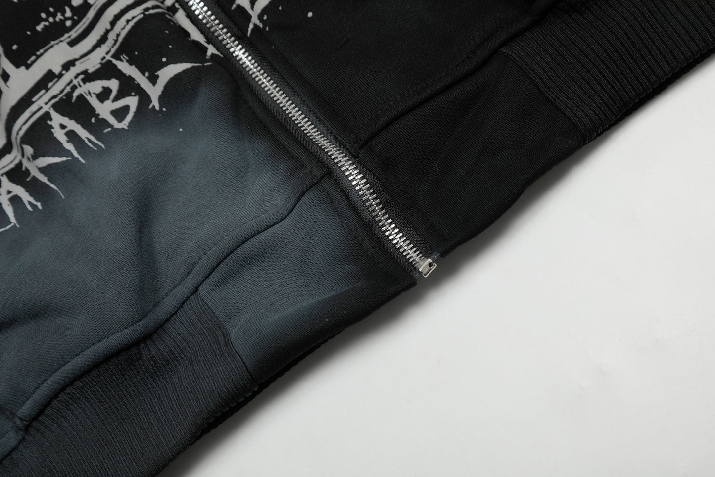 Graffiti Print | Oversized Zip Up Hoodie - Luxuryurbanwear