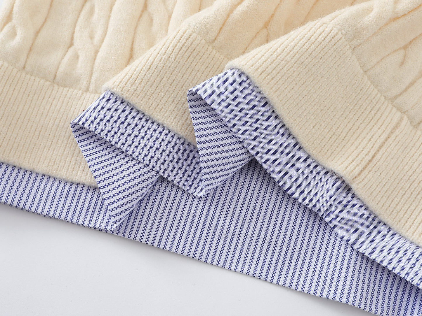 College Patchwork| Knit Polo Sweater - Luxuryurbanwear