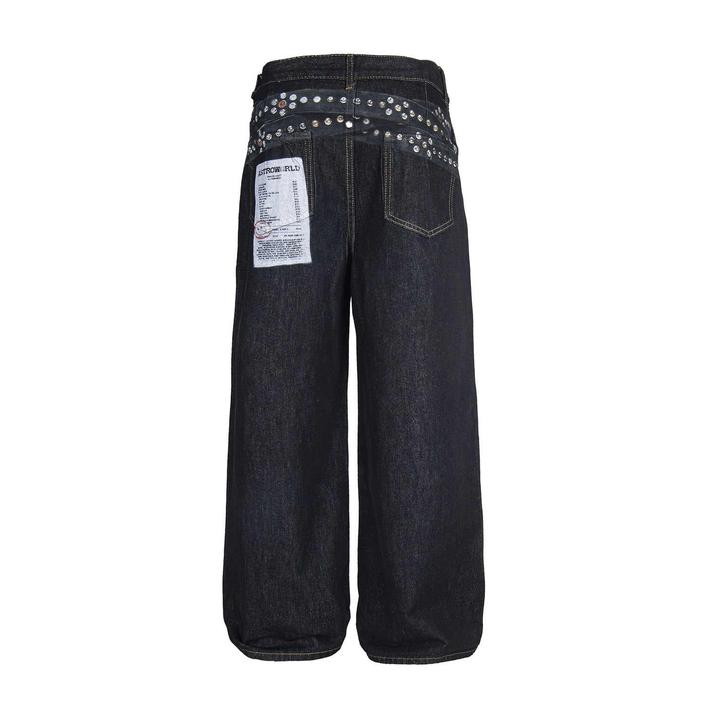 Studded Patchwork | Denim Jeans - Luxuryurbanwear