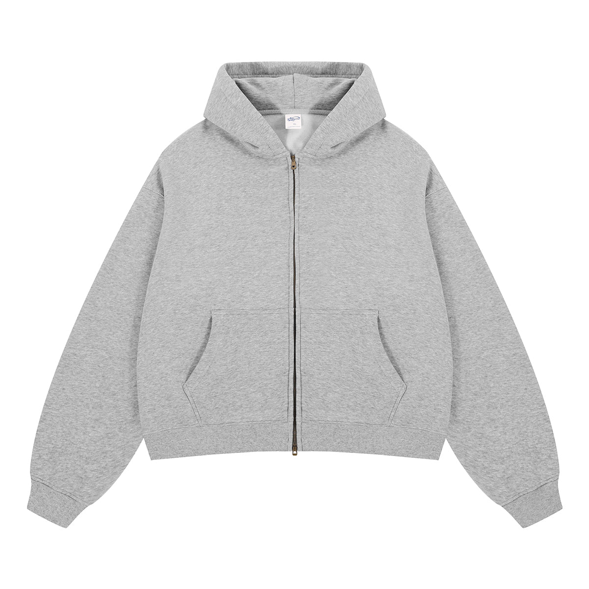 Boxy Zip-Up Hoodie - Luxurystreetwear