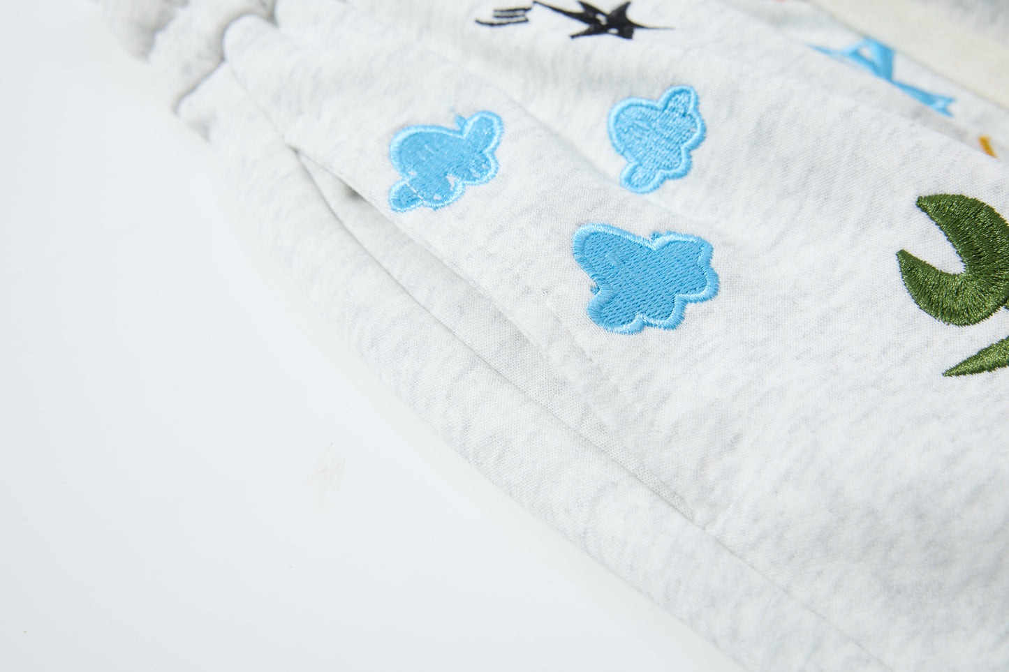 Cartoon Patch Decor | Loose Sweatpants - Luxuryurbanwear