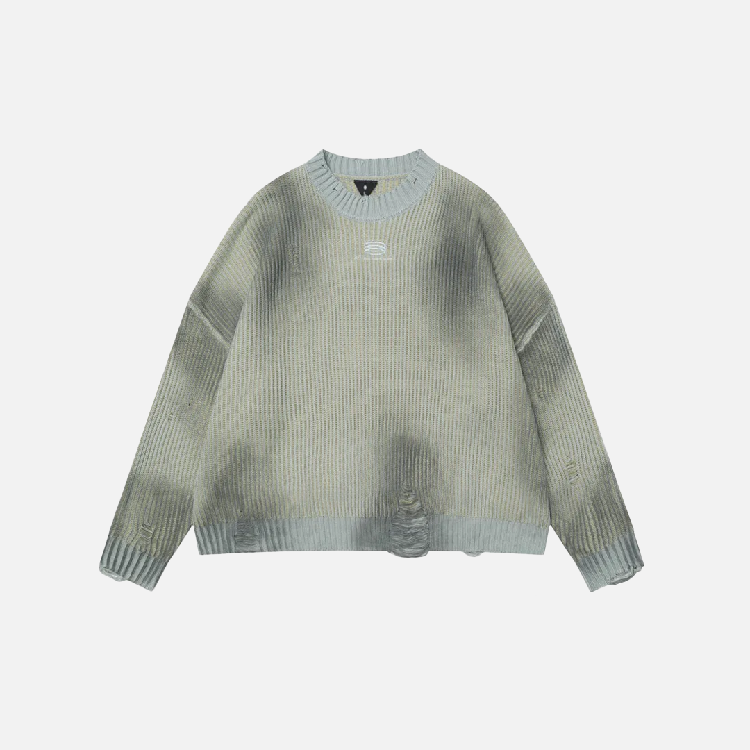 Trendy Hip Hop High Street Ripped Sweater - Luxuryurbanwear