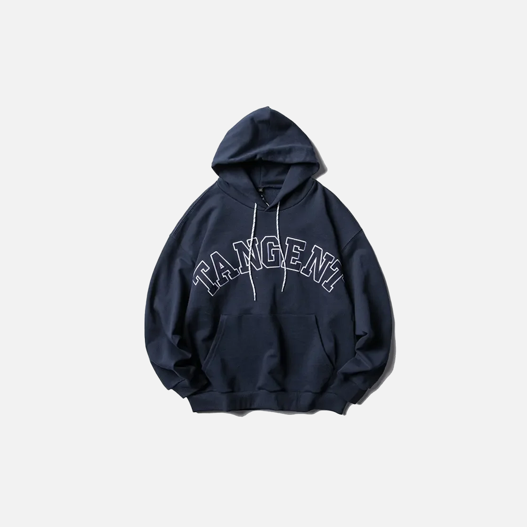 Japanese Style Letter Print Cotton Hoodie - Luxuryurbanwear