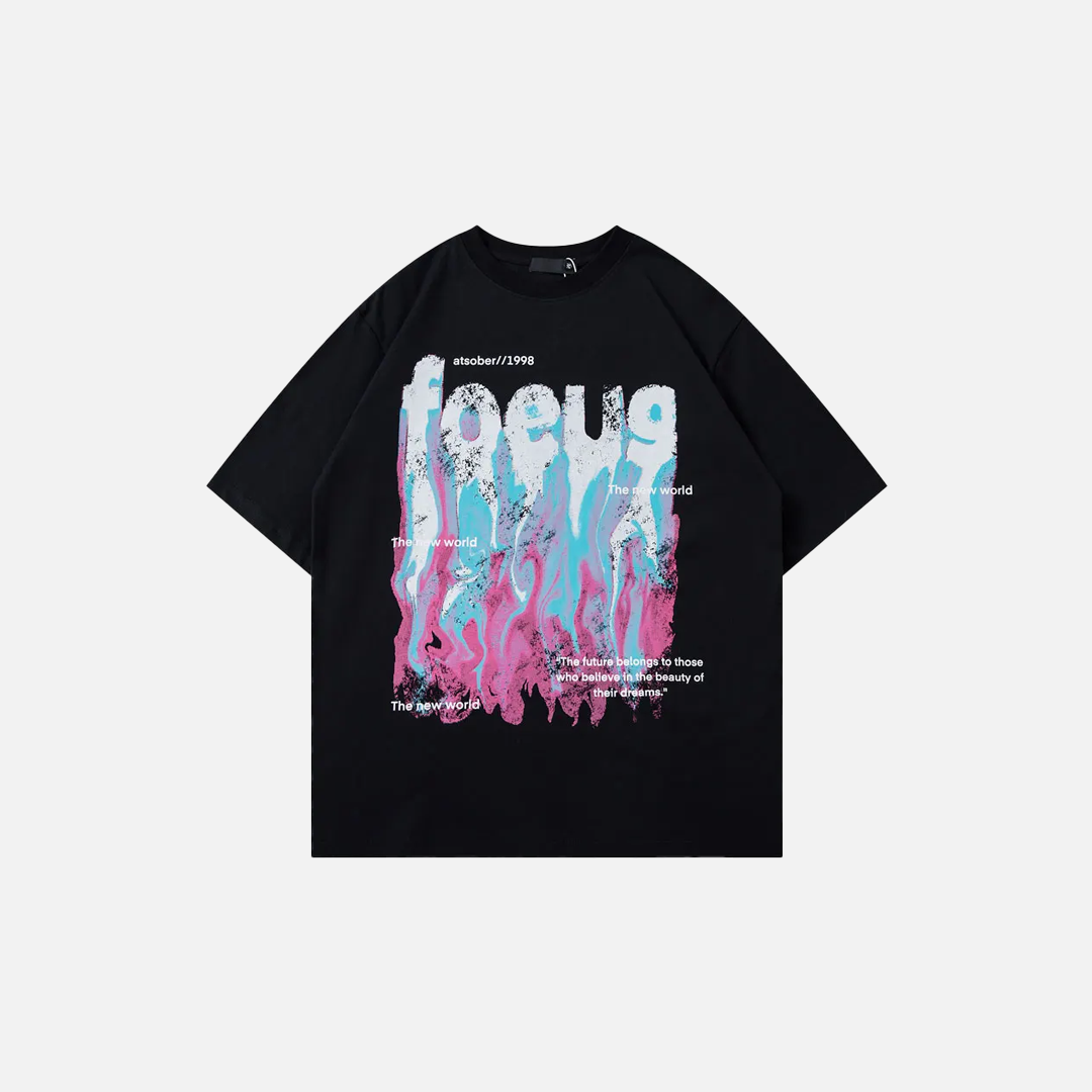 Versatile Streetwear Graphic Oversized Cotton T-Shirt - Luxuryurbanwear