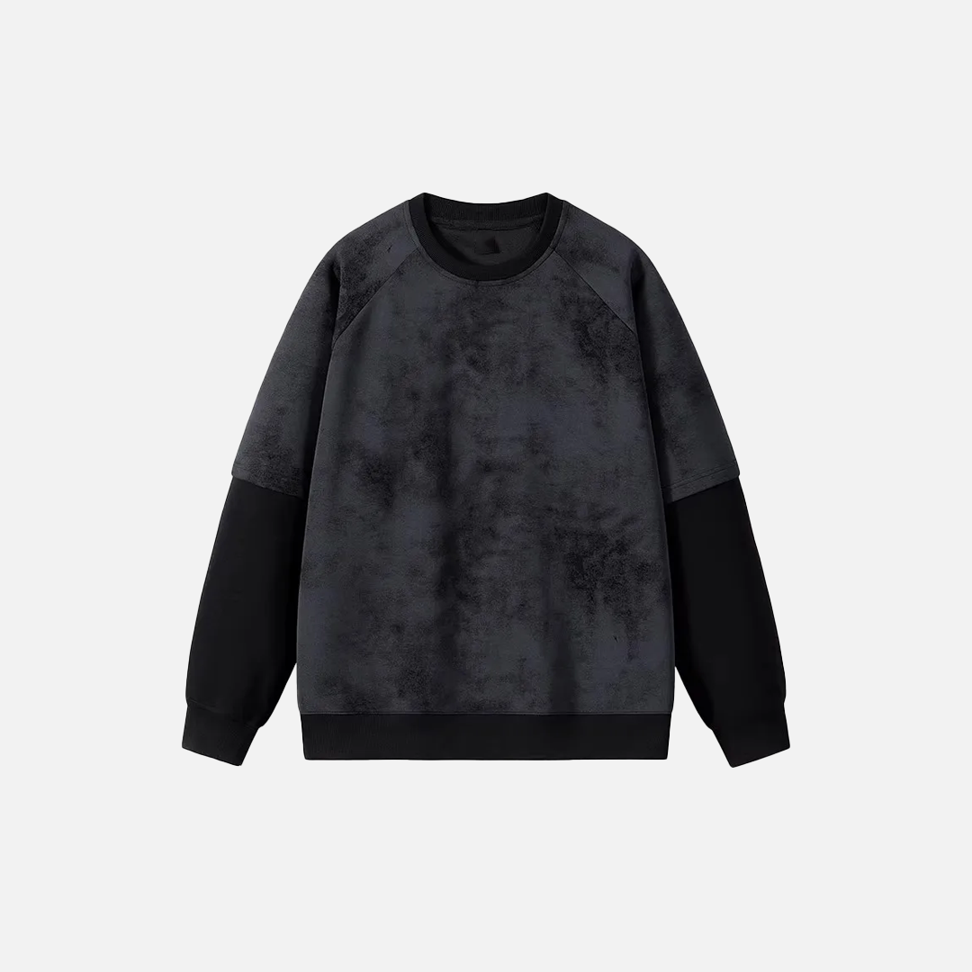 Y2K Style Fake Two Piece Crewneck Sweatshirt - Luxuryurbanwear