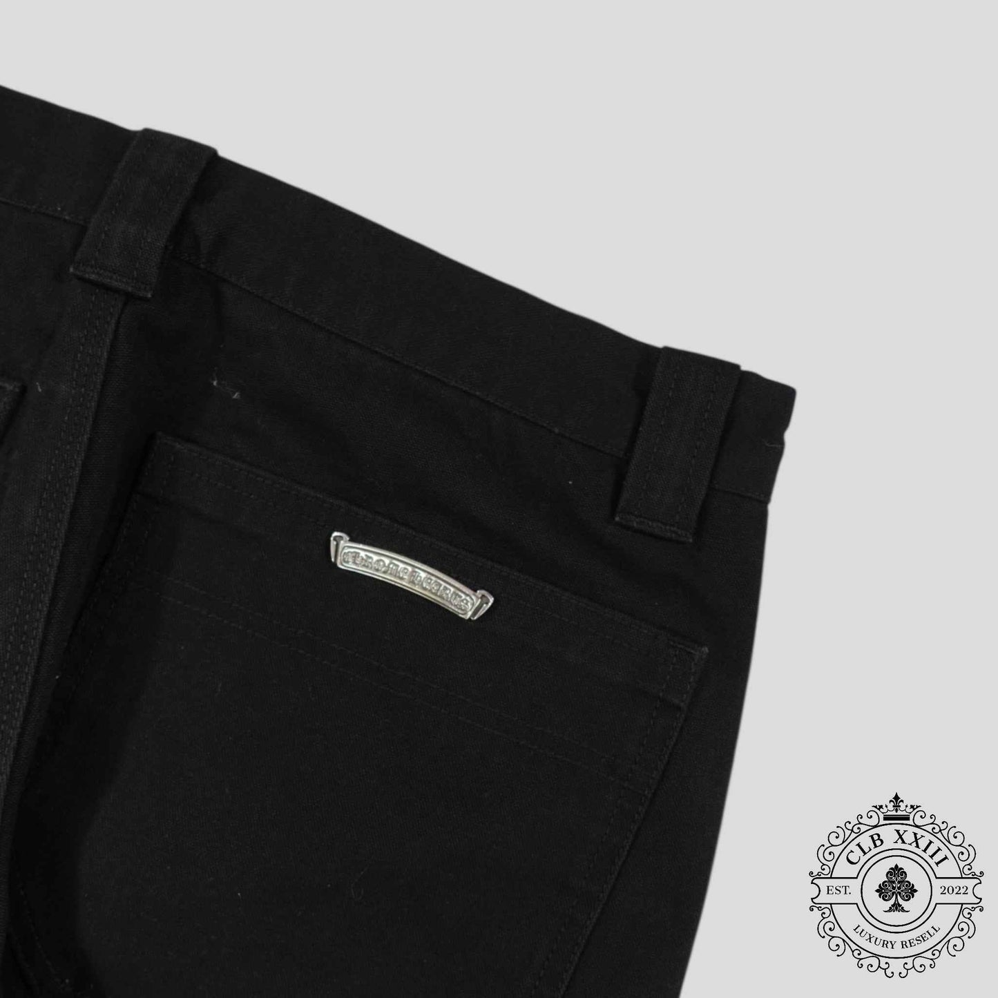 Chrome Hearts Double Knee Carpenter Pants in Black