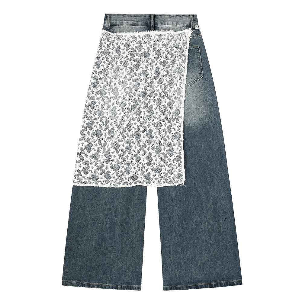 Y2K Cool Stylish Denim Straight Leg Jeans