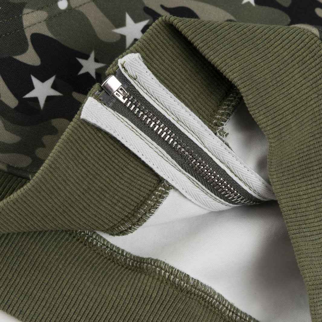 Cool Camo Embroidered Pink Ear Hooded Sweatshirt
