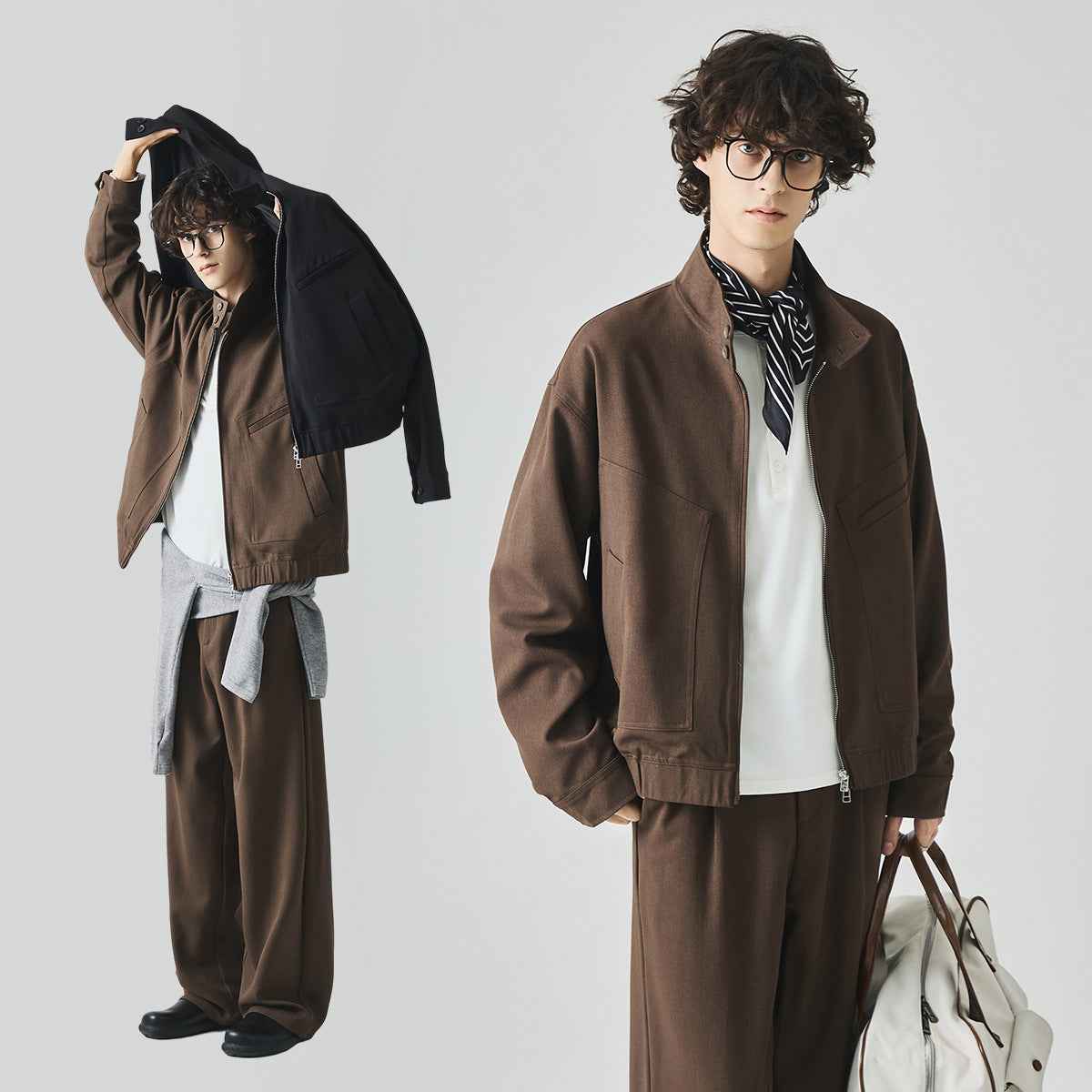 Men Y2K Stylish Autumn American Style Jacket