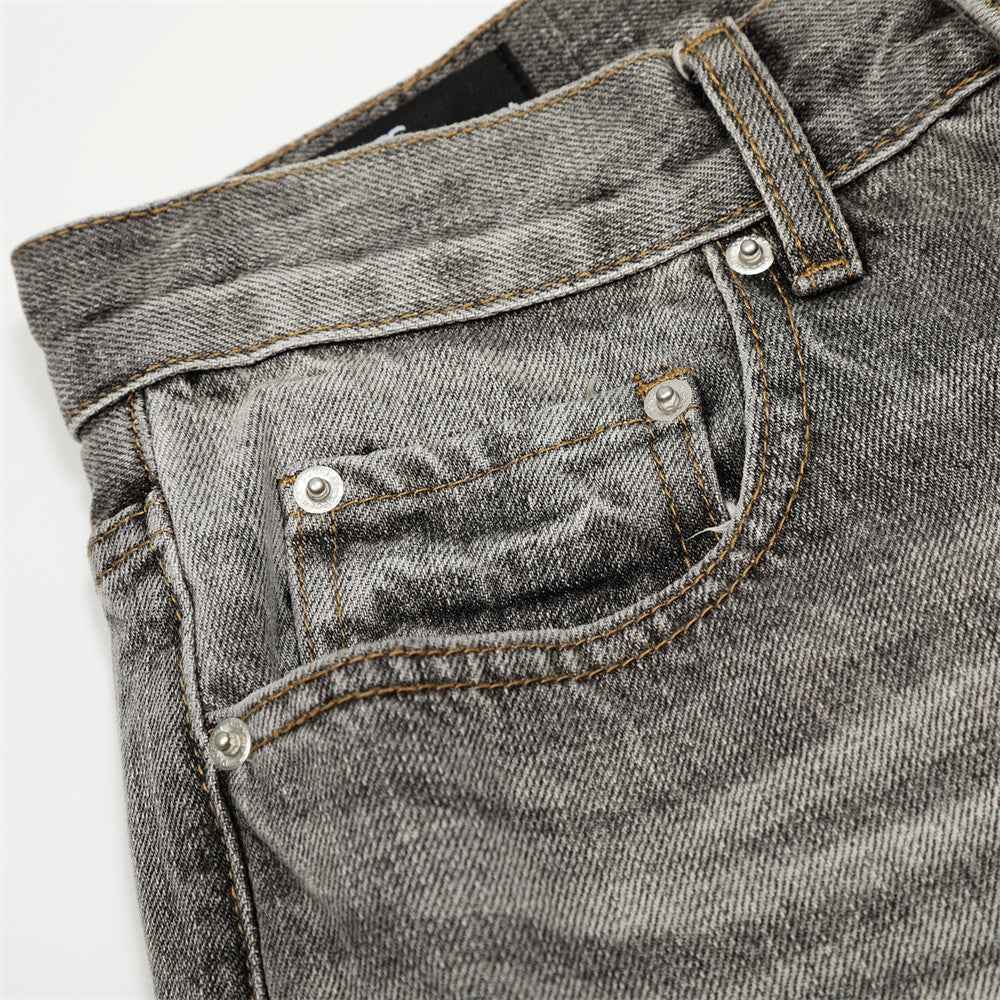 Punk Streetwear Distressed Ink Splatter Spray Jeans