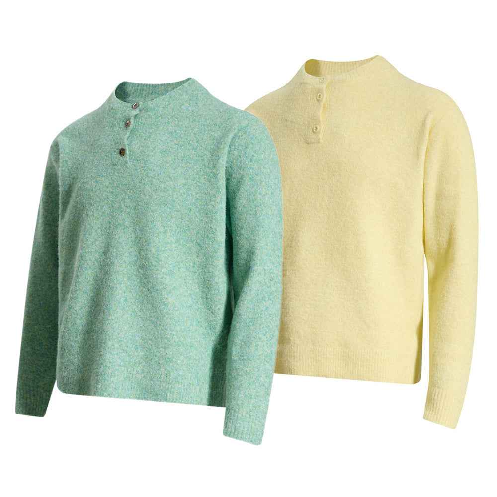 Retro Trendy Stylish Button-Up Casual Sweater