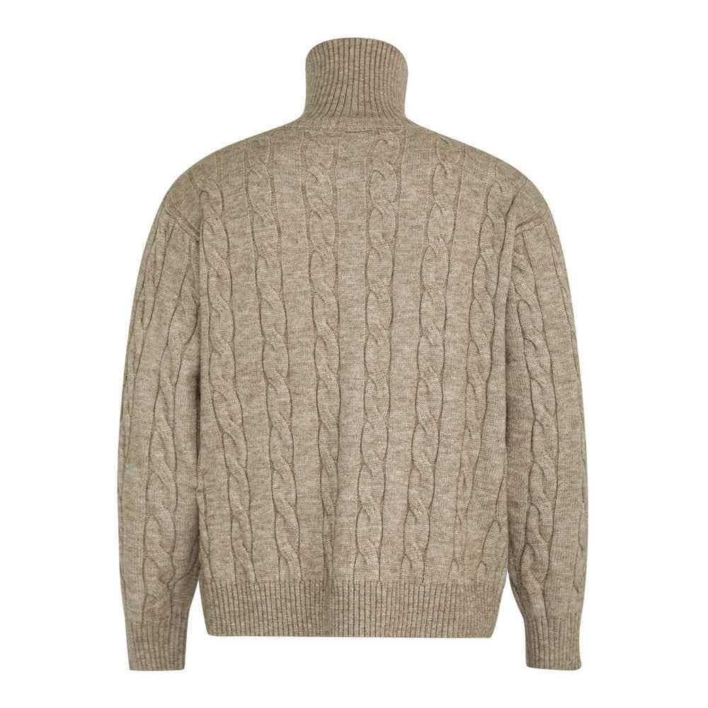 Men Casual Cozy Knit High Neck Sweater