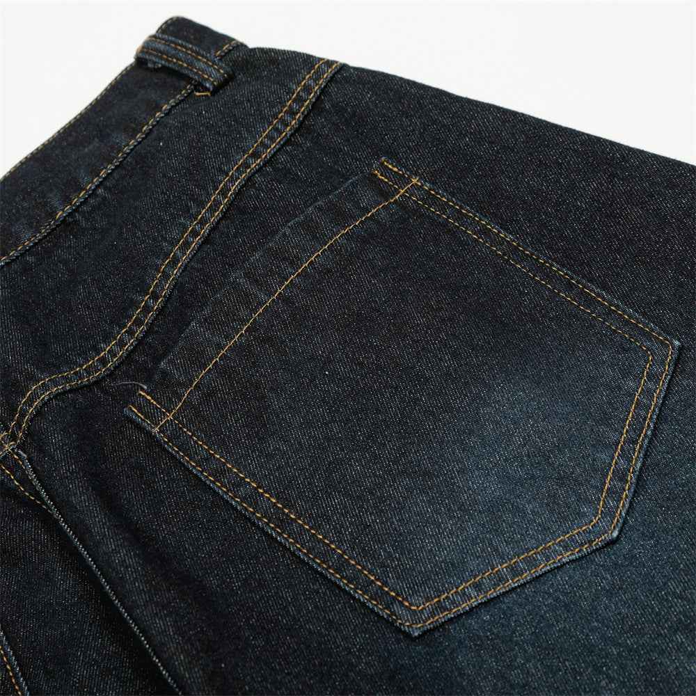 Streetwear Men Stylish Loose Fit Denim Knife Jeans