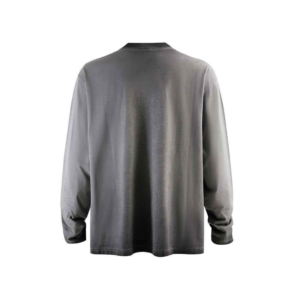 Retro Distressed Oversized Long Sleeve T-Shirt
