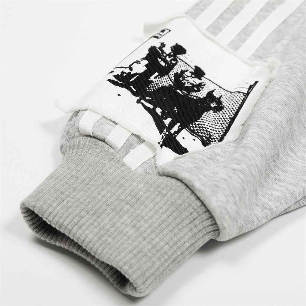 Breathable Hip Hop Stylish Printed Hooded Sweatshirt