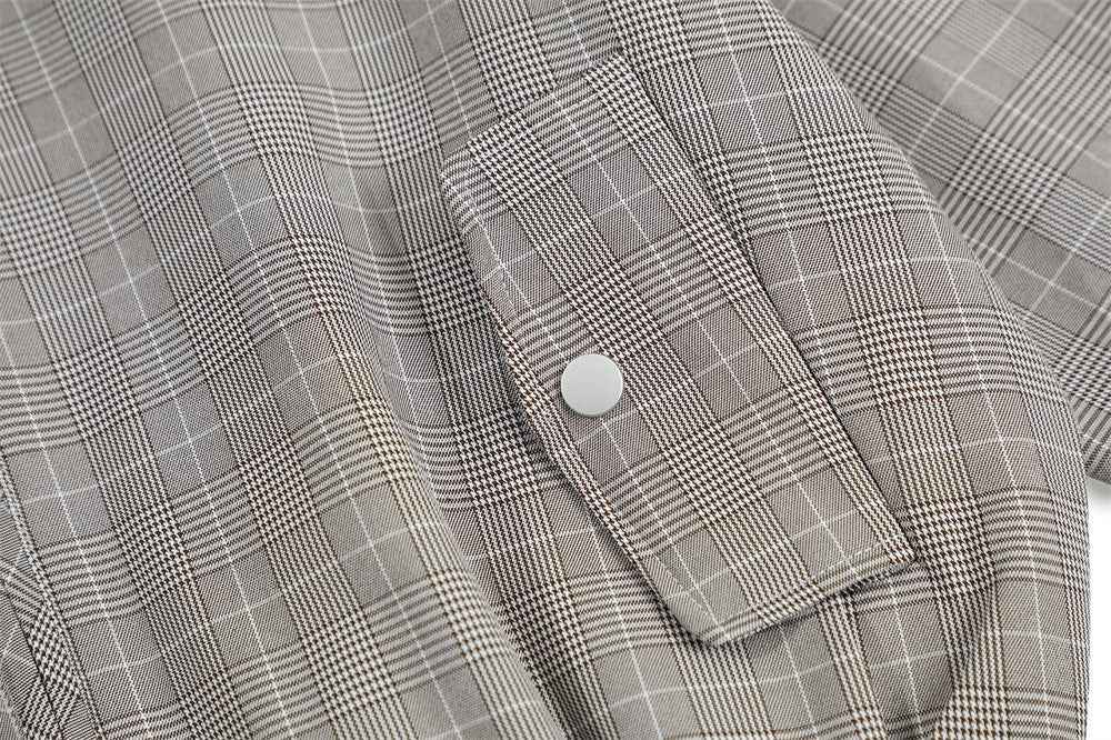 Winter Men Stylish Plaid Collar Casual Jacket