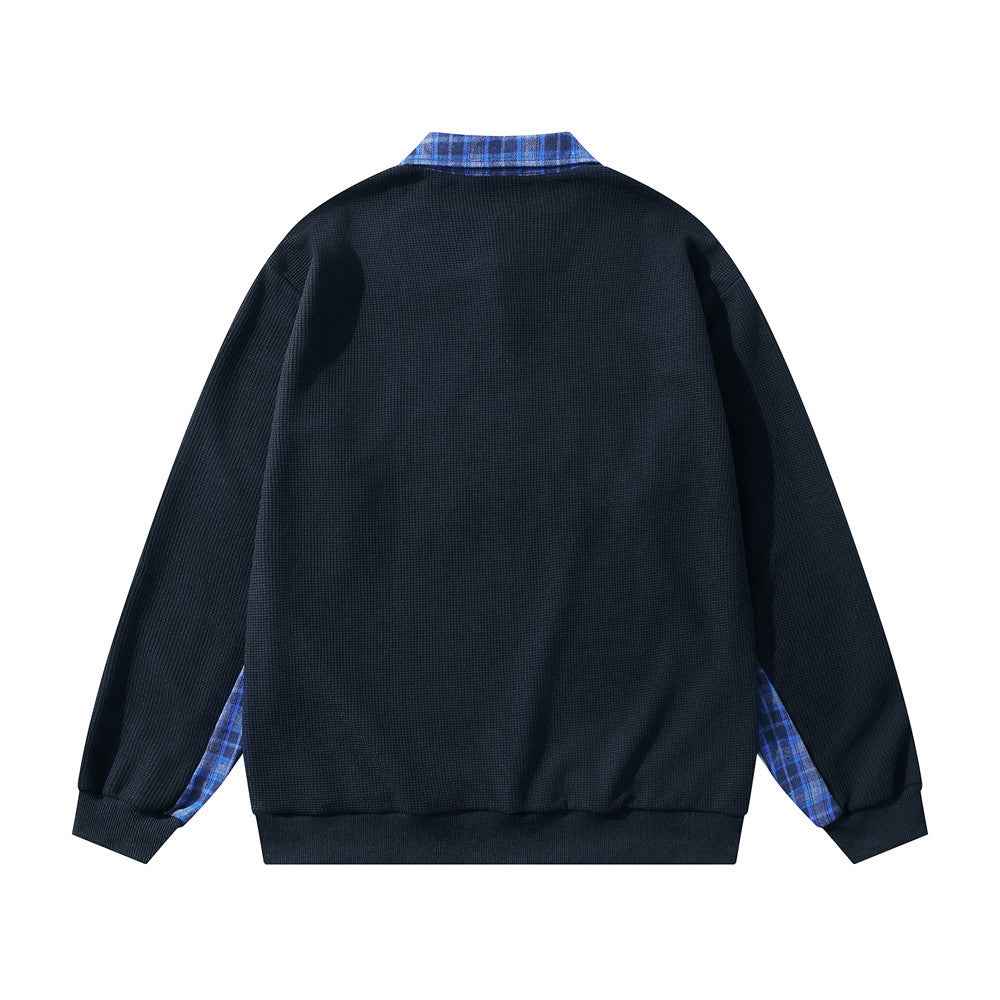 High-Quality Embroidered Oversized Collar Sweatshirt