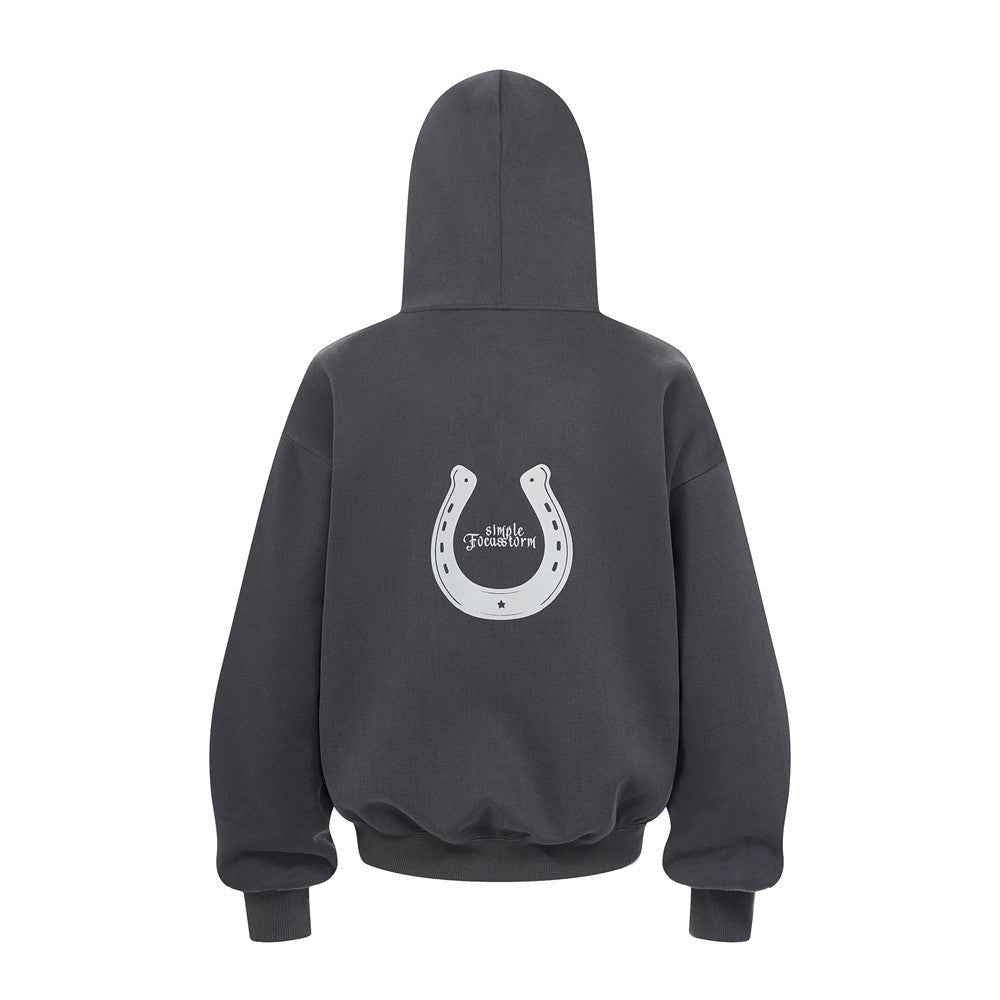 Lightweight Cool Retro Vintage Knight Print Hoodie