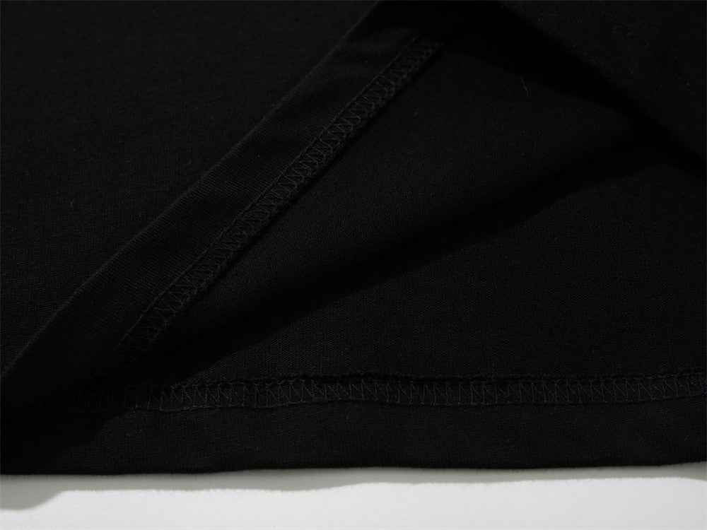 Y2K Retro Graphic Black Long Sleeve Sweatshirt