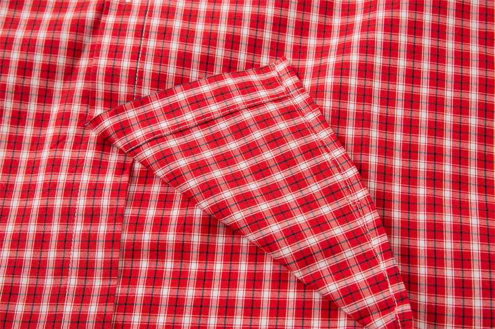 Y2K Men Retro Stylish Plaid Long Sleeve Casual Shirt