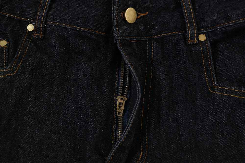 Y2K Unique Split Design Straight Leg Cargo Jeans